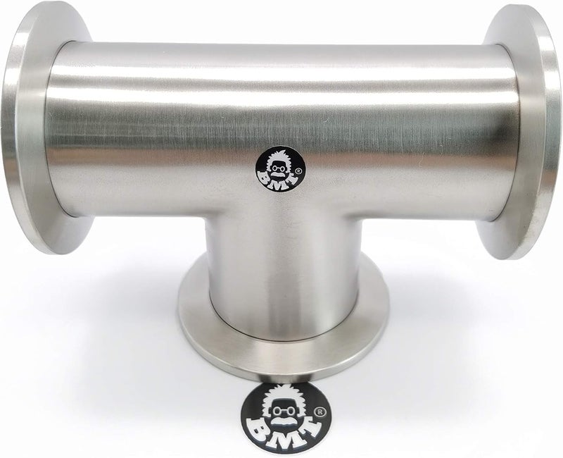 BROWNIAN MOTION TECHNOLOGY bmotiontech Superior Grade - KF40 Tee 3-Ways Vacuum Adapter, All Ends with KF-40 (NW40) Flange, Made of Stainless Steel 304, Finely Polished - Image 5